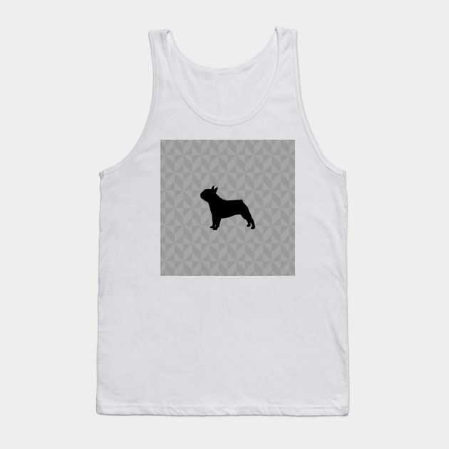 Frenchie or French Bull Dog Lover Gift - Scandi Geometric Silhouette Tank Top by Elsie Bee Designs